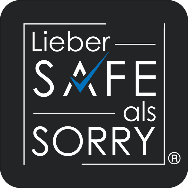 Logo LieberSAFEalsSORRY